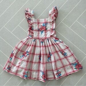 Polo Ralph LaurenPlaid & Floral Cotton Dobby Dress girl's size 4